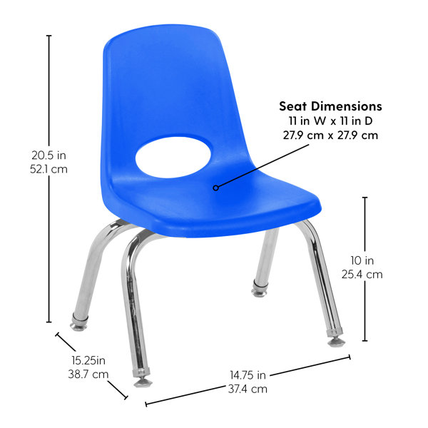 Factory Direct Partners Stackable Swivel Glide Classroom Chair & Reviews Wayfair